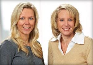 Lisa Rudquist, R.N., and Rachel Knutson, R.N., the founders of Ladibugs, Inc.