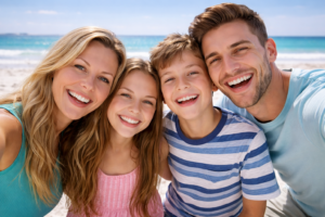 Family on spring break 